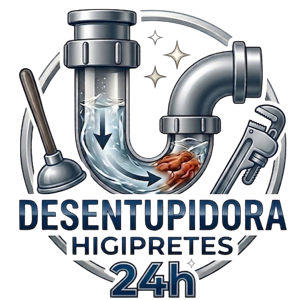 Logotipo Desentupidora Higipretes 24 horas